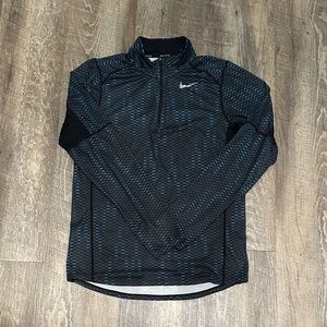 Nike Women's Black and Blue Sweatshirt